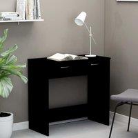Berkfield Home Desk Black 80x40x75 cm Engineered Wood | Size: 80 x 40 x 75 cm