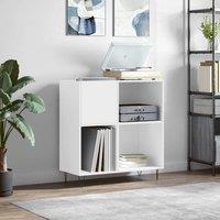 Berkfield Home Record Cabinet White 84.5x38x89 cm Engineered Wood