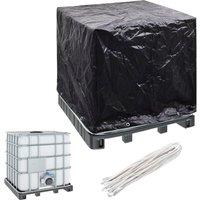 Berkfield Home IBC Container Cover 8 Eyelets 116x100x120 cm in Black | Size: 116 x 100 x 120 cm