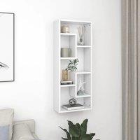 Berkfield Home Wall Shelf White 36x16x90 cm Engineered Wood | Size: 36 x 16 x 90 cm