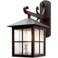Netlighting Winchester 1 Light Outdoor Wall Lantern Light Black IP43 E27