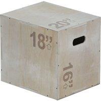 NORTHERN GYM EQUIPMENT NORTHERN Plyometric Jump Box Wood Plyo Box Cross Training Gym Fitness in Brown | Size: Medium