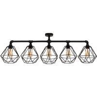 ValueLights Luiggi Black Ceiling Bar Light