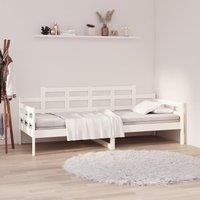 Berkfield Home Day Bed White Solid Wood Pine 80x200 cm