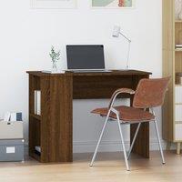 Berkfield Home Desk Brown Oak 100x55x75 cm Engineered Wood | Size: 100 x 55 x 75 cm