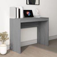 Berkfield Home Desk Grey Sonoma 90x40x72 cm Engineered Wood | Size: 90 x 40 x 72 cm