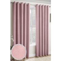 Enhanced Living 'Vogue' Pink Eyelet Thermal Noise Reducing Dim Out Curtains Pair | Size: 229 cm width x 183 cm drop