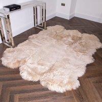 Native Natural 6 Pelt Beige Sheepskin Rug | Size: 180 cm x 240 cm