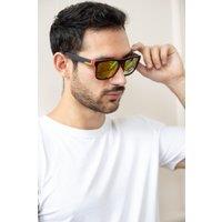 SVNX Men's Matte Wayfarer Sunglasses with Case - Polarised in Black