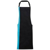 Premier Contrast Bibbed Full Apron in Jet Black