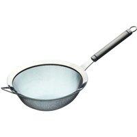 KitchenCraft Oval Handled Professional Stainless Steel 18cm Sieve in Metallics