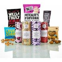 Cocktail Hamper and Gourmet Bar Snacks Gift Set