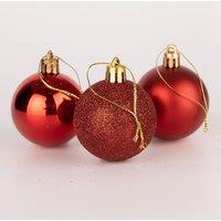 50mm/9Pcs Christmas Baubles Shatterproof Red, Christmas Tree Decorations Ball Ornaments Balls Hangin