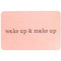 Wake Up & Make Up Pink Stone Non Slip Bath Mat