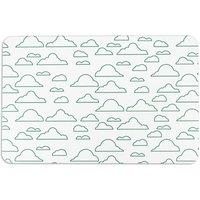 Clouds White Stone Non Slip Bath Mat