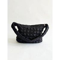 Quilted Holdall Bag In Black