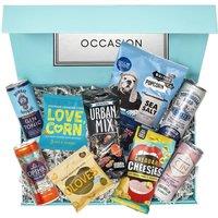 Gin Gift Set Hamper With A Variety of Gourmet Snacks Gift Boxed