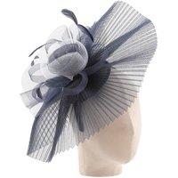 PEACH ACCESSORIES Women's Swirling Ribbons Fascinator in Navy