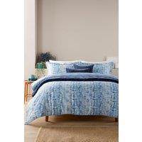 'Tranquility' Cotton Sateen Abstract Geometric Seascape Print Duvet Cover Sets