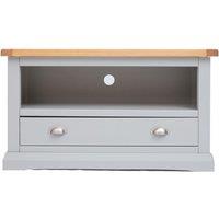 Cabinet Bits Loreo Light Grey 1 Drawer TV Cabinet Chrome Cup Handle