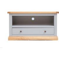 Cabinet Bits Bomporto Light Grey 1 Drawer TV Cabinet Brass Knob