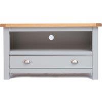 Cabinet Bits Argenta Light Grey 1 Drawer TV Cabinet Chrome Cup Handle