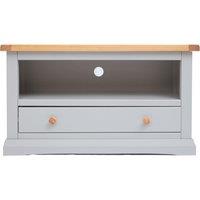 Cabinet Bits Loreo Light Grey 1 Drawer TV Cabinet Wood Knob