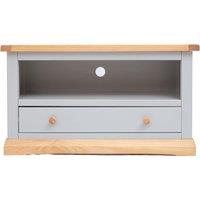 Cabinet Bits Bomporto Light Grey 1 Drawer TV Cabinet Wood Knob