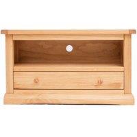 Cabinet Bits Lucca Waxed 1 Drawer TV Cabinet Wood Knob in Light Brown