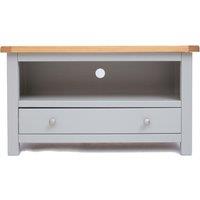 Cabinet Bits Argenta Light Grey 1 Drawer TV Cabinet Chrome Knob