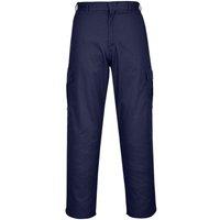 Portwest Men's Combat Work Trousers in Dark Navy | Size: 32R