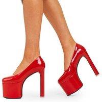 Lamoda Women's 'Baddy' Platform Heels in Red | Size: 7