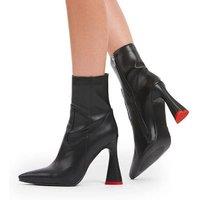 Lamoda Women's Who Am I Stylish Women Trendy Platform Ankle Boots BlackPU High Heel in Black | Size: 6