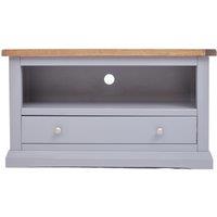 Cabinet Bits Rocca Grey 1 Drawer TV Cabinet Chrome Knob