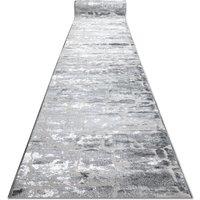 RugsX Structural Mefe Runner in Grey | Size: 100 cm x 270 cm