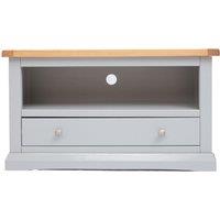 Cabinet Bits Loreo Light Grey 1 Drawer TV Cabinet Chrome Knob