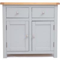Cabinet Bits Argenta Light Grey 2 Drawer 2 Door Sideboard Chrome Knob