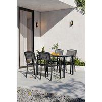 Rectangular Outdoor Dining Table and Chair Set