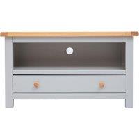 Cabinet Bits Argenta Light Grey 1 Drawer TV Cabinet Wood Knob