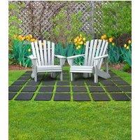 Nicoman Square Stomp Stone Grey Slate Stepping Stone 30cm x 30cm in Dark Grey | Size: 8 Pack