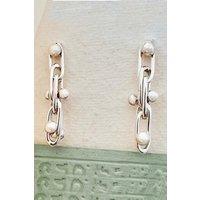 Otis Jaxon London Women's Peppercorn Sterling Silver Drop Earrings