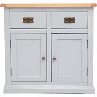 Cabinet Bits Loreo Light Grey 2 Drawer 2 Door Sideboard Brass Drop Handle
