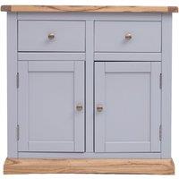 Cabinet Bits Biccari Grey 2 Drawer 2 Door Sideboard Brass Knob