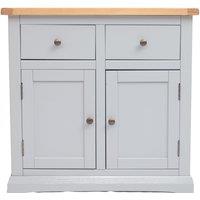 Cabinet Bits Loreo Light Grey 2 Drawer 2 Door Sideboard Brass Knob