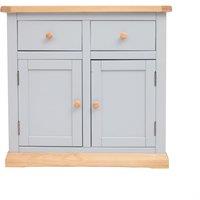 Cabinet Bits Loreo Light Grey 2 Drawer 2 Door Sideboard Wood Knob