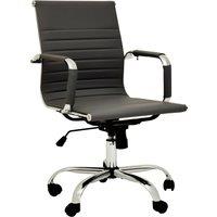 Orsina Ergonomic Black Low Back Home Office Chair, Comfortable Work From Home Chair, Movable Ergonomic Work Chair