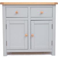 Cabinet Bits Argenta Light Grey 2 Drawer 2 Door Sideboard Wood Knob