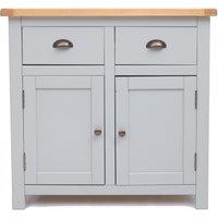 Cabinet Bits Argenta Light Grey 2 Drawer 2 Door Sideboard Brass Cup Handle