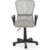 Orsina Comfortable Home Office Chair - Grey/Light Grey, Ergonomic Work From Office Chair, Movable Chair For Bedroom in Light Grey