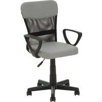 Orsina Comfortable Home Office Chair - Grey/Light Grey, Ergonomic Work From Office Chair, Movable Chair For Bedroom in Grey